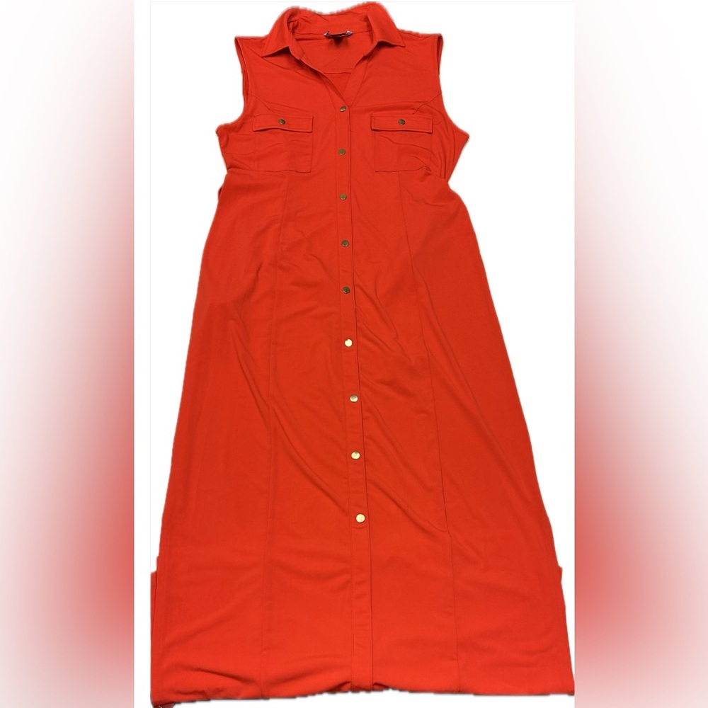 Red Sleeveless Dress | Size XL
